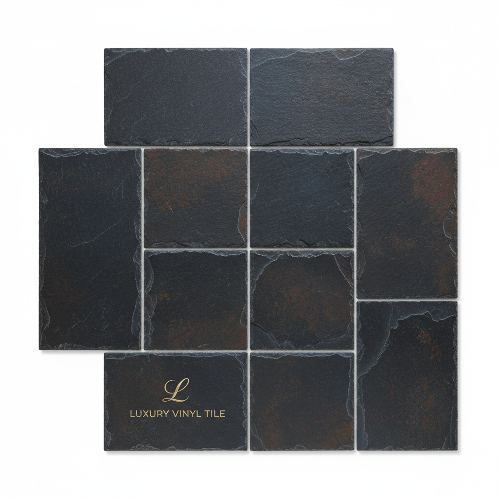 Dark Slate Stone LVT